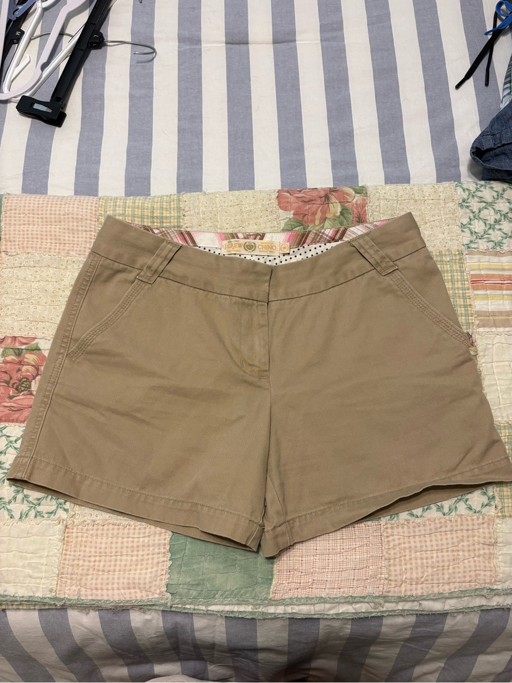 J. Crew Women's Tan Chino Bermuda Shorts